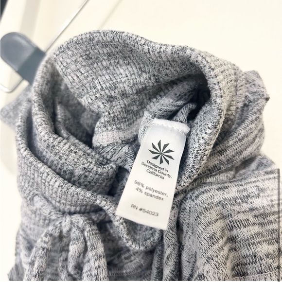 Athleta Gray Space Dye Techie Sweat Ankle Athleisure Joggers Size Small - Picture 4 of 7